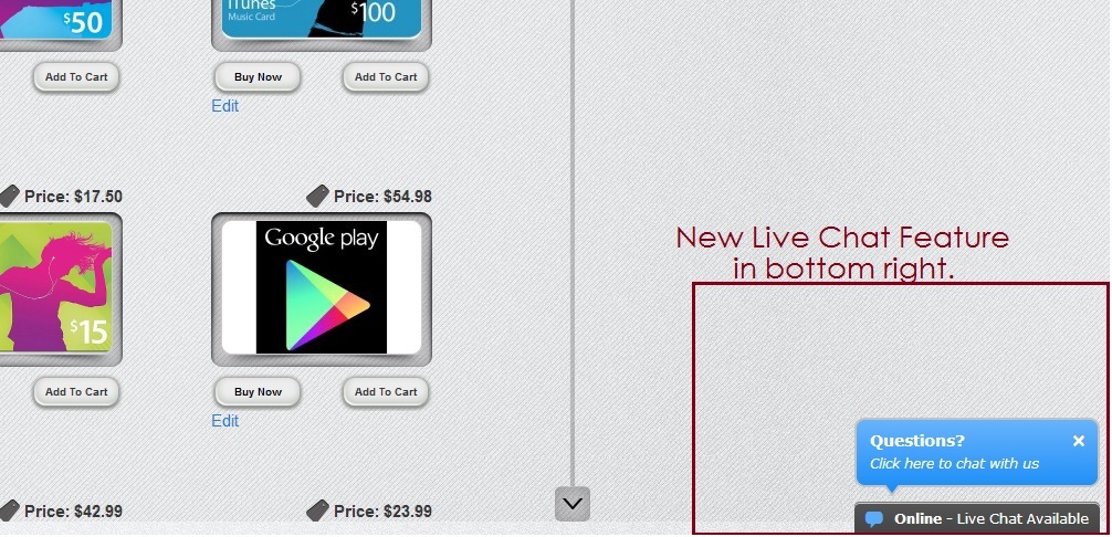 New Live Chat Feature